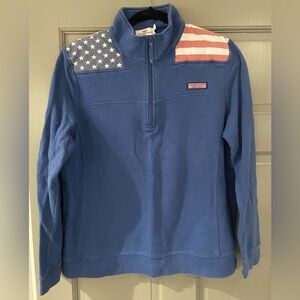 Vineyard vines women’s American flag Shep shirt XL